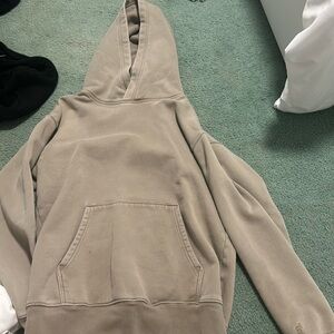 aritzia brown ish hoodie, super small stain on front, size xs fits like a small.
